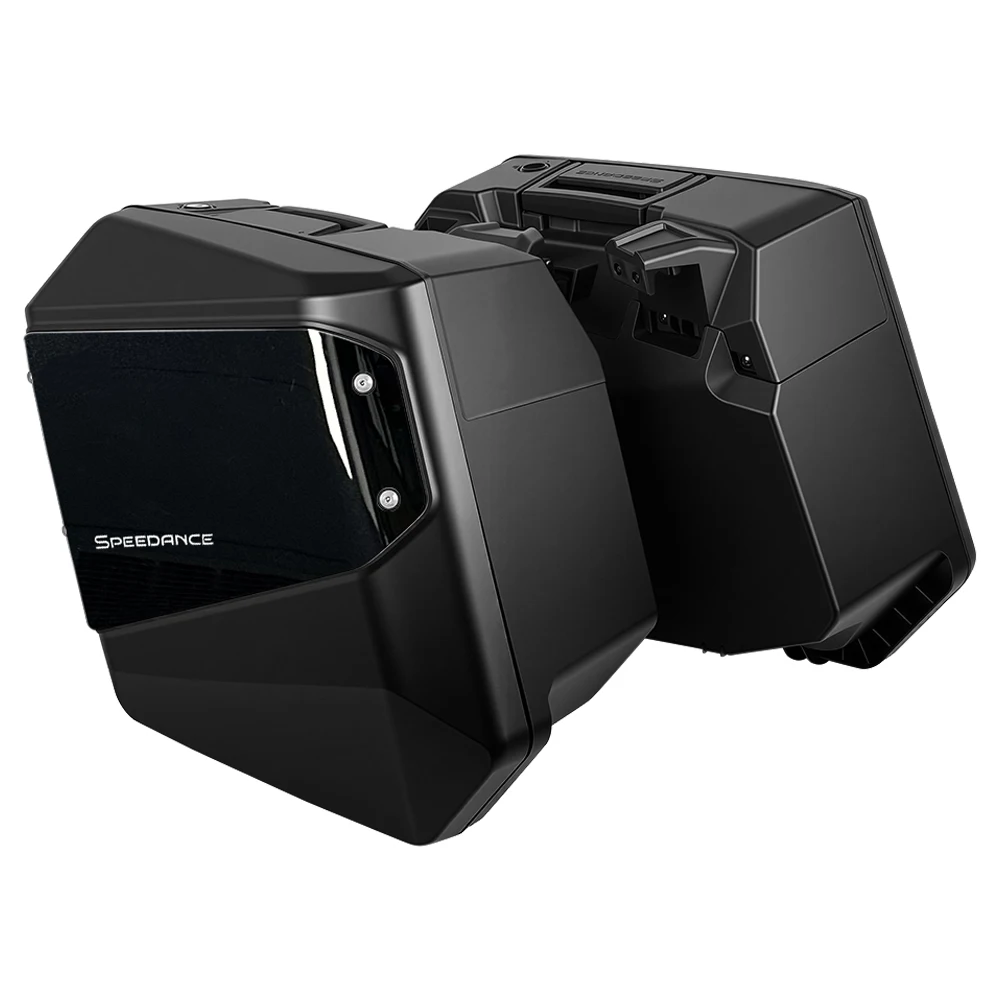 SPD Motorcycle Side Boxes Waterproof Motorcycle Accessories Trunk Tail Hard Luggage Box PP Quick-Release Fit for Honda NT1100
