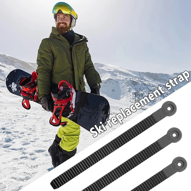 Sangle d'échelle de rinçage avec vis pour chaussures de ski, sangle de reliure pour patins à glace, durable, facile à installer, facile à utiliser, 506, 4 pièces