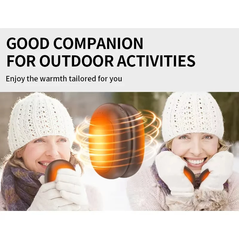 Magnetic Electric Hand Warmers 2Pack 5000mAh Large Capacity Portable USB Hand Warmer for Winter Outdoors Camping view 4