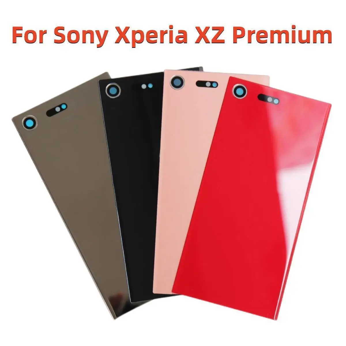 Original For Sony Xperia XZ Premium Back Glass Battery Cover Door Back Housing Rear Case Replacement Parts G8141 G8142