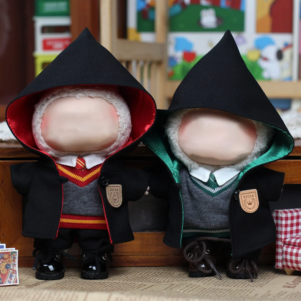 

Plush Doll Clothes Designer Magician Costume Set Toy DIY Dress Up for Labubu Only Clothes Pants And Skirts Luxury Clothing