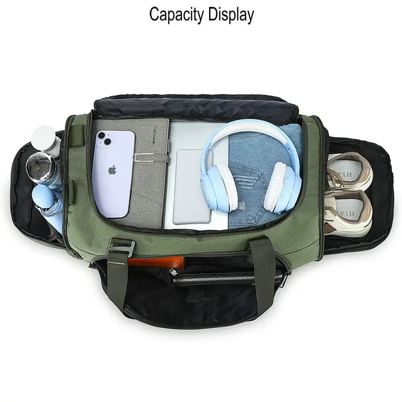 New Version Multi Functional Fitness Bag Gym Bag With Wet Pocket&Shoe Compartment Sports Bag With Large Volume For Gym Exercise