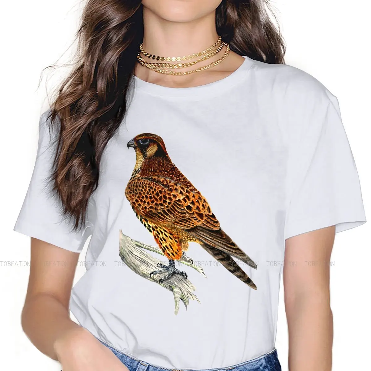 Falcon Classic Women TShirt Falconry Austringer Hawk Girls Basic Tops O-neck Female T Shirt 4XL Funny Hipster Gift