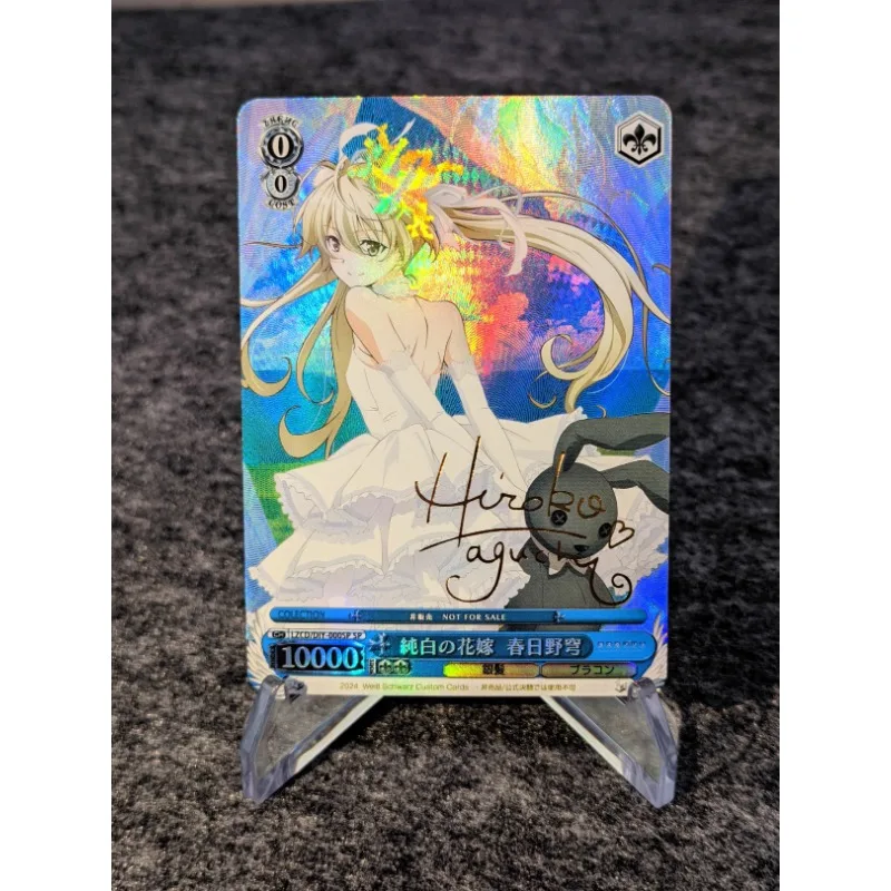 DARLING in The FRANXX WS Zero Two Animation Characters Self Made Refraction Flash Card Anime Classics Game Collection Cards Toy