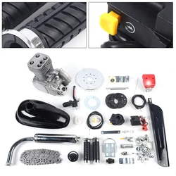 100cc Bicycle 44 Tooth Sprocket Motorized 2 Stroke Bike Petrol Gas Motor Complete Set Engine Kit Full Set Upgraded CDI Ignition