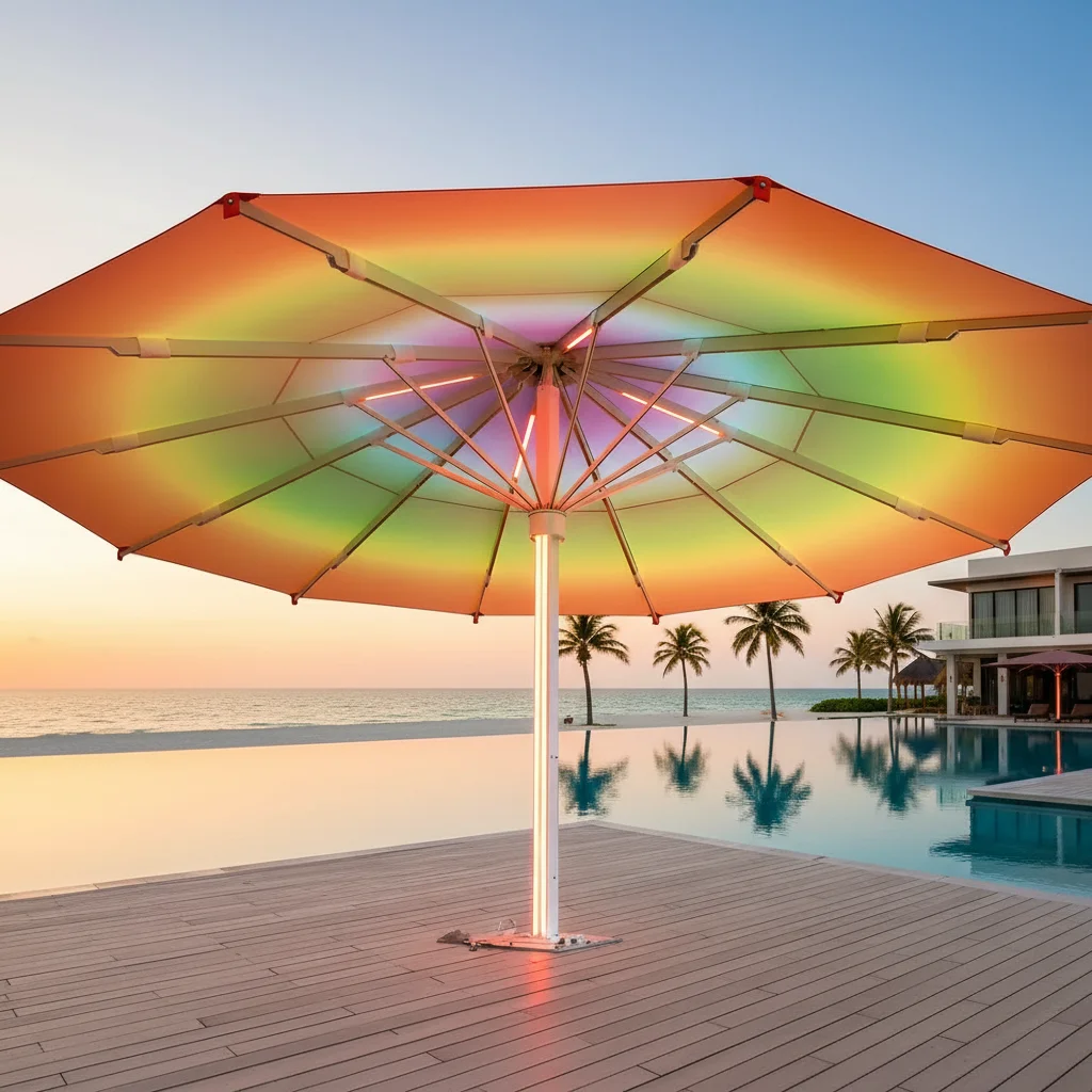 

Зонт-парасоль уличный автоматический для пляжа и сада, большой, 5, 6, 7 метров