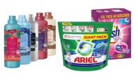 DASH ARIEL washing capsules 60 PCs + 72 PCs TESORI Rinse 5x760 ml