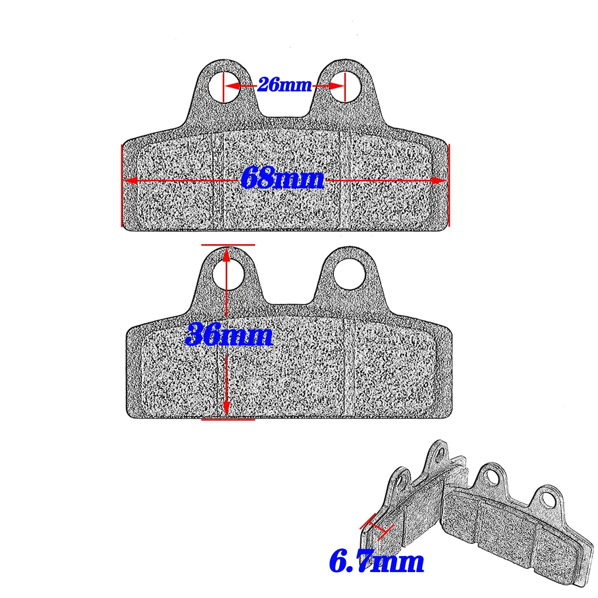 Electric Motorcycle Accessories Original Parts Front Rear Brake Pads For Super Soco CU1 CU2 CU3 TS TC-MAX Pro TS RU CU-MINI