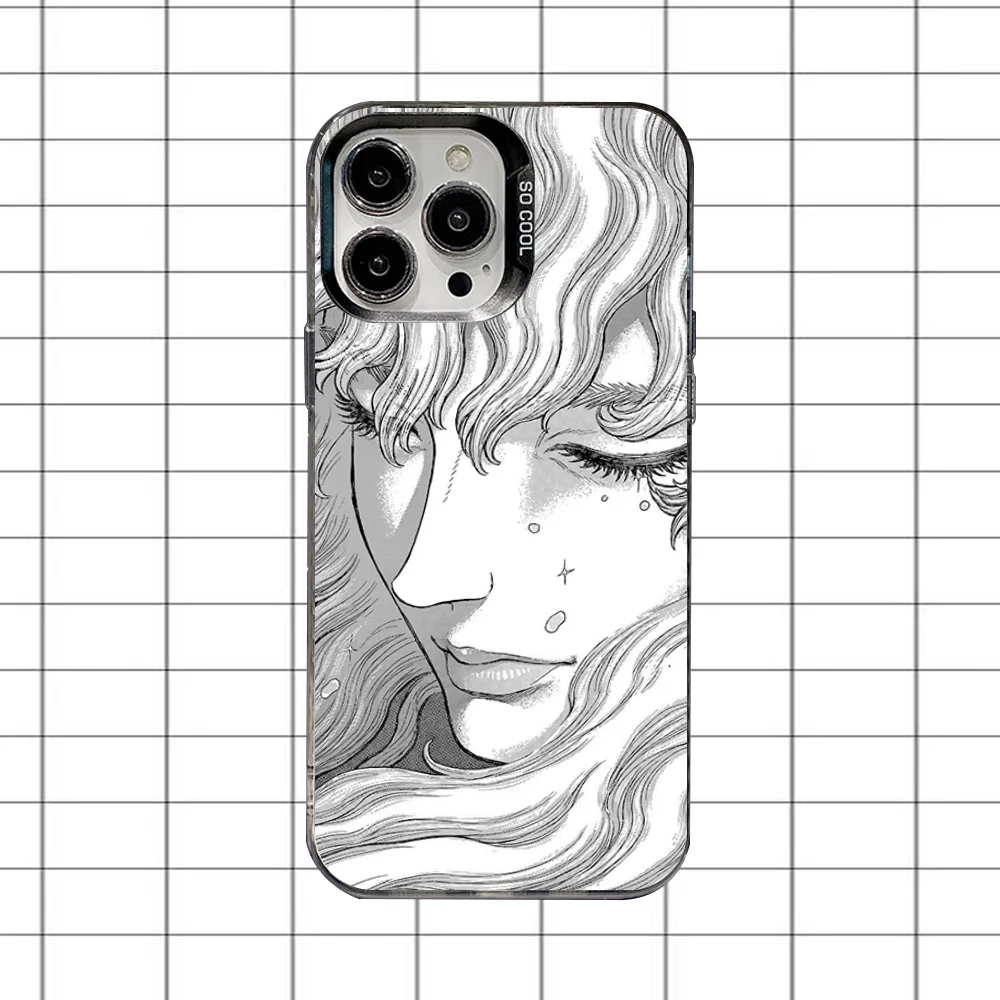 Griffith B-BerserkS Phone Case For iPhone 16,15,14,13,12,11,8,7,Pro,Max,Plus,Mini,XS,SE Anti Fall Black Matte Hard view 2