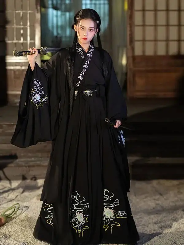 femme-moderne-chinois-hanfu-robe-traditionnelle-kimonos-mujer-tang-dynastie-style-hanbok-cosplay-retro-fee-princesse-noir-rouge-costume