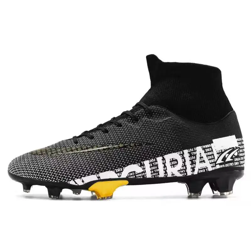 

Men Soccer Shoes Adult Kids TF/FG High Ankle Football Boots Cleats Grass Training Sport Footwear 2022 Trend Men‘s Sneakers 35-45