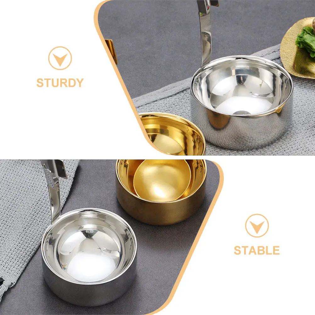Premium Stainless Steel Spoon Holder Ladle Rest for Soup Hot Pot Serving Organizing Cutlery Stand Upright Spoon Storage Rack
