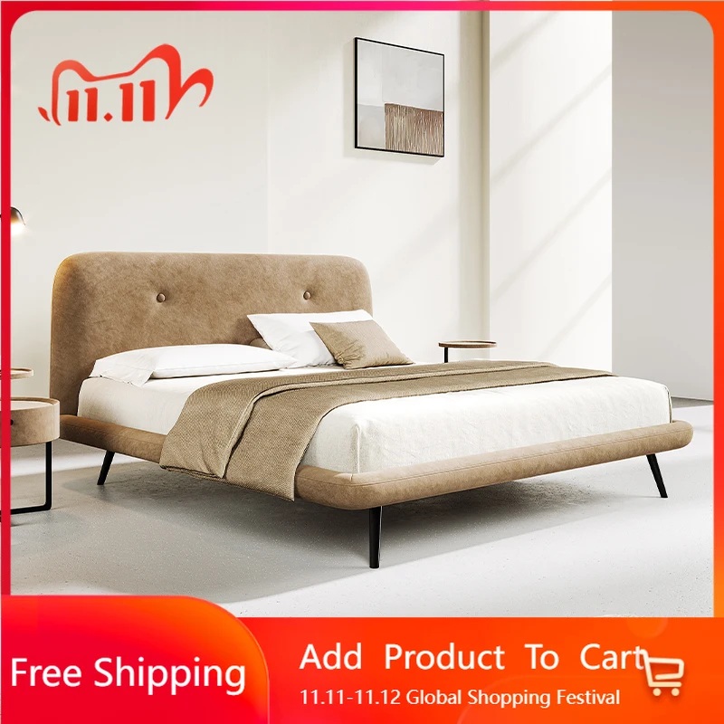 

Loft Frame Massage Bed Bedroom Single Modern Sofa Design Simple Girls Bed Sleeping Platform Cama Solteiro Lounge Suite Furniture