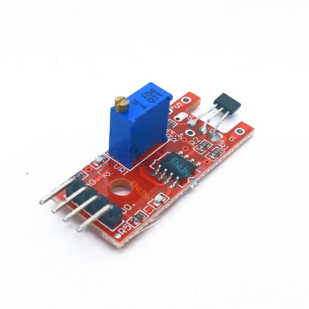 2PCS  KY-024 Linear Magnetic Hall Switches Speed Counting Sensor Module for  diy Starter Kit