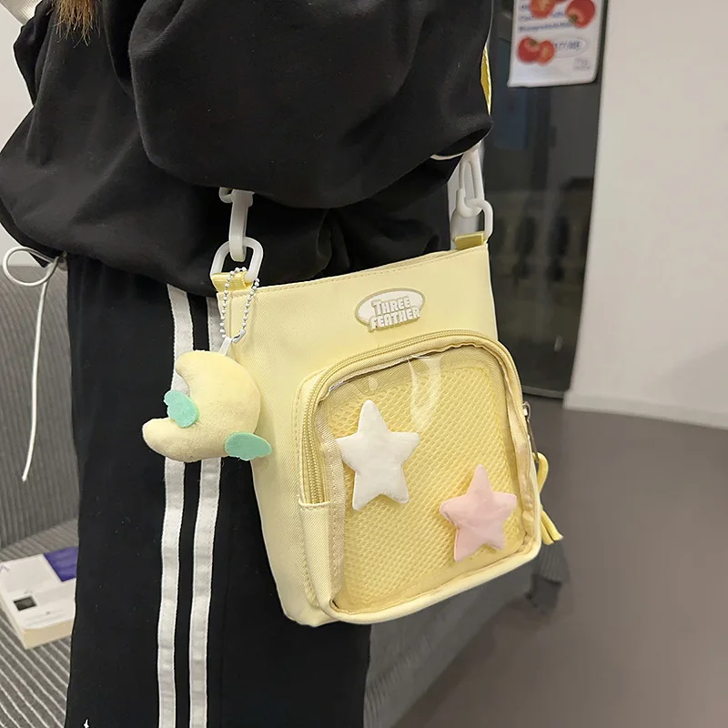 

2025 Trendy Transparent Messenger Bag Women Anti-Theft Crossbody Bags for Travel Work Waterproof Casual Office Shoulder Purse