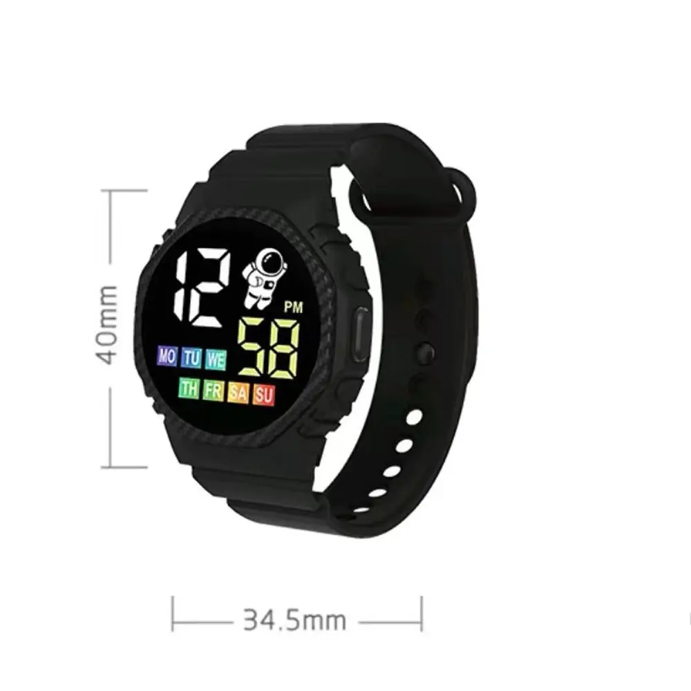 고품질 다기능 시계 스포츠 시계 방수 캐주얼 전자 시계 어린이를위한 간단한 우주 비행사 디지털 시계