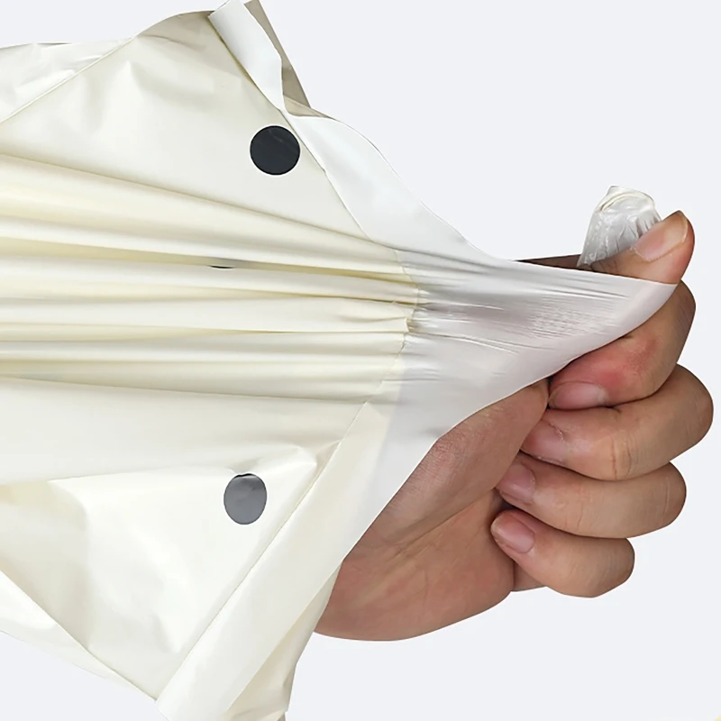 Sacchetti per corriere da 100 pezzi Borsa per consegna espressa a pois beige, sacchetti per confezioni regalo e abbigliamento, sacchetto di plastica impermeabile