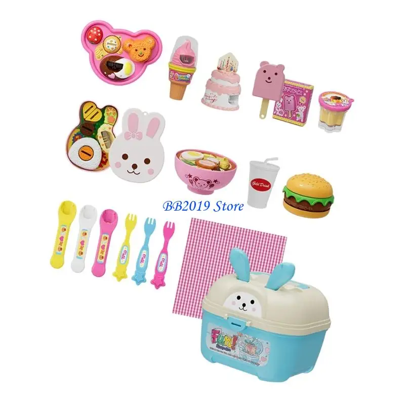 Q0KB Interactief rollenspel Feeding Puddings-spelset voor kinderen Bevordering sociale vaardigheden en doen alsof ze koken