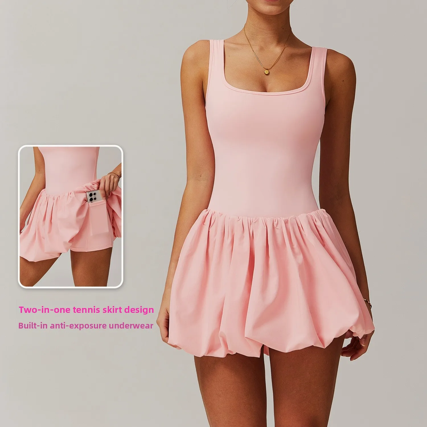 

Sensation Golf Skirt Women's Sportswear Fitness Uniform Anti-Light Running Dress Polyester Nylon Fabric Summer Autumn