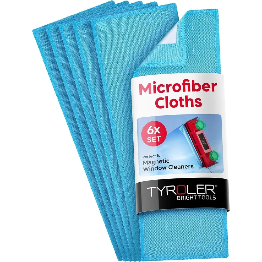 

High-Quality Microfiber Cleaning Cloths | Designed for Effective Window Cleaning (Blue - 6 Pack)