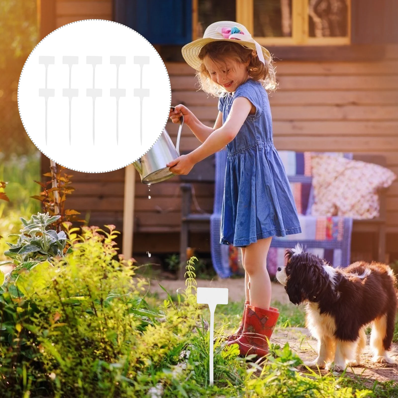 

10Pcs Plant Labels Waterproof Garden Markers Nursery Insert Tags Reusable Plant Tags Flower Garden Label Gardening Inserted Card