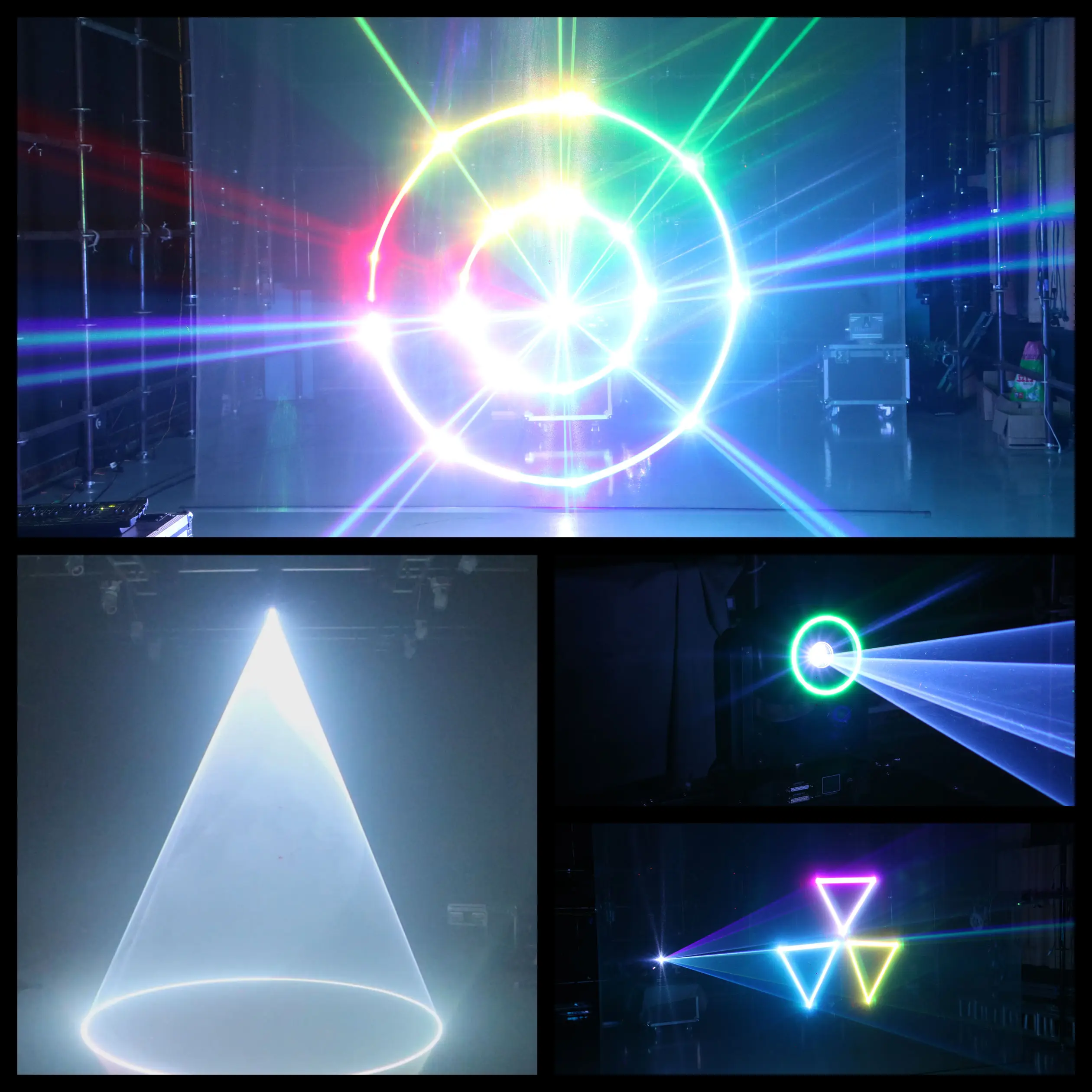 YUER 12W Moveing Head Full Color Animation Laser with RDM DMX512 Voice Control 30K Scanning for Events Nightclubs KTV DJ Shows