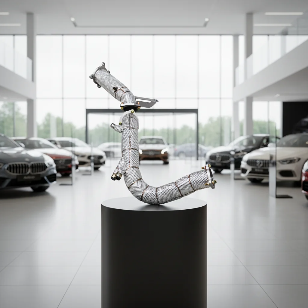 

OEM Free Flow Downpipe Exhaust System For Audi A5 2.0T 8W 2021-2023 Stainless Steel Front Tube With Heat Shield
