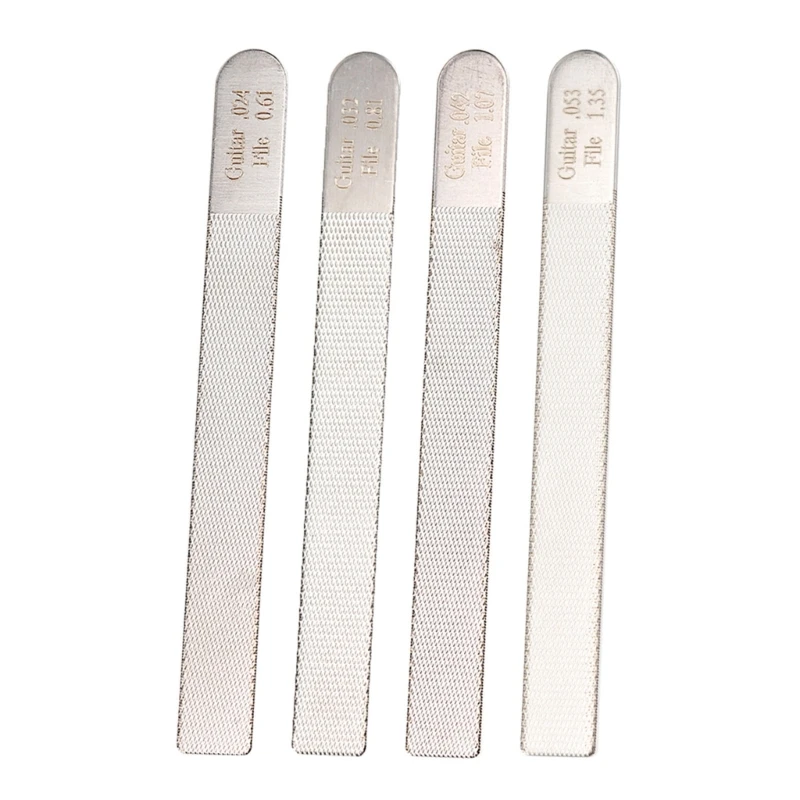 Guitar Care Set with Stainless Steel Nut Slotting Filing Tool Bass File