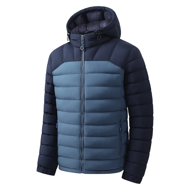 New Autumn/Winter Fashion Trendy Thickened Warm Windproof Hooded Cotton Jacket Men's Casual Loose Sports High-Quality Coat