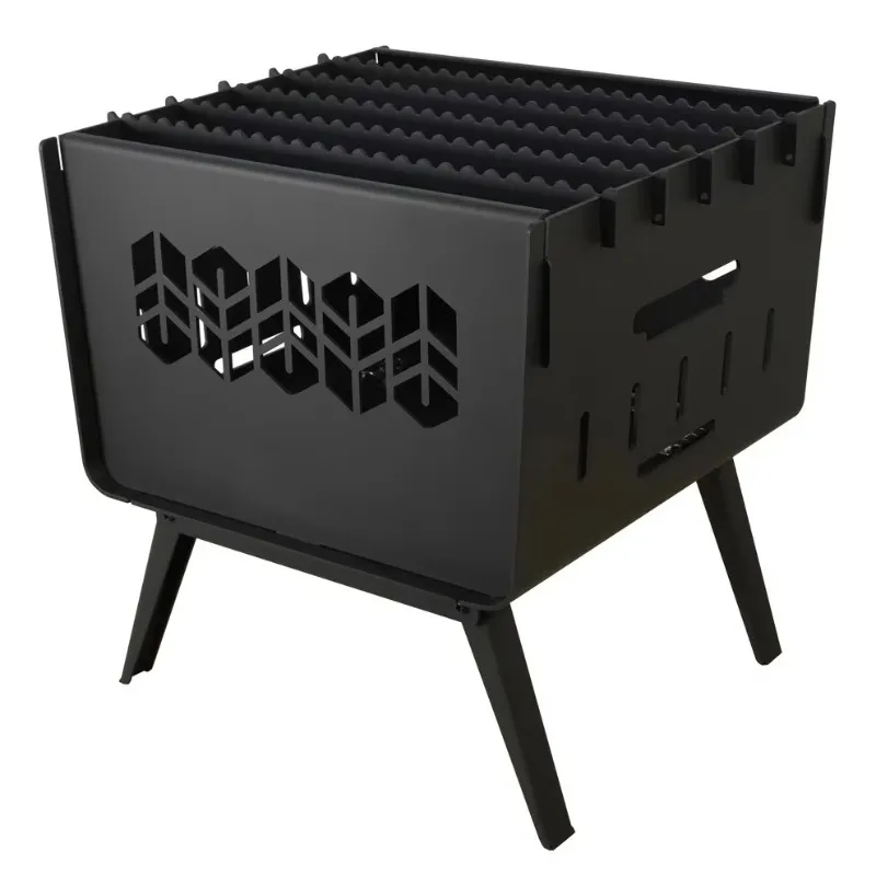 Suitable for Outdoor Charcoal/firewood. Detachable Portable Brazier for Outdoor Heating, Cooking, and Viewing