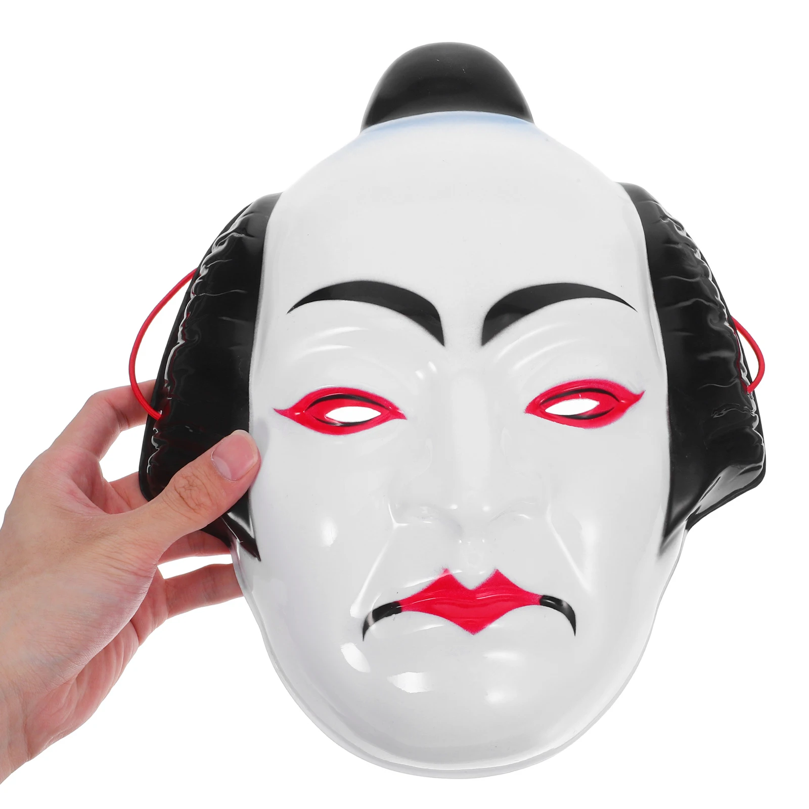 

Kabuki Mask Japanese Samurai Costume Men Women Plastic Fox Face Warrior Masks Cosplay Festival Stage Decorative Item