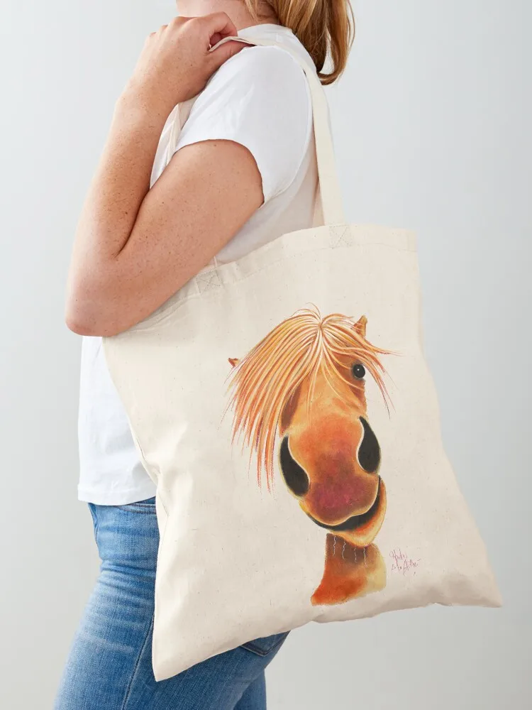 HoRSe PRiNT ' HaPPY GiNGeR NuT ' BY SHiRLeY MacARTHuR Tote Bag Lady bags university shopper bag Canvas stote bag