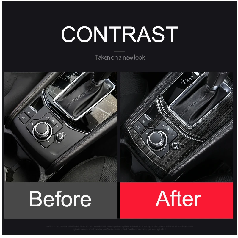 Gear Shift Button Switch Panel Trim Water Cup Cover Sticker for Mazda CX-5 CX5 KF Accessories 2017 2018 2019 2020 2021 2022 2023