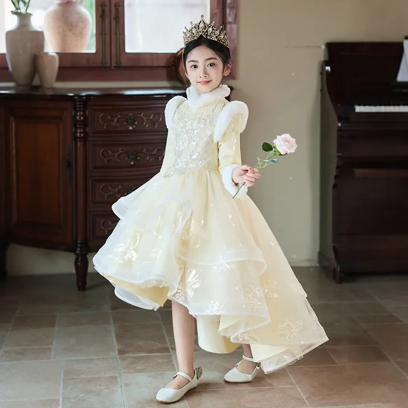 nouvelle-robe-de-soiree-Epaissie-pour-filles-automne-hiver-manches-longues-pour-mariage-carnaval-et-fete-d'anniversaire