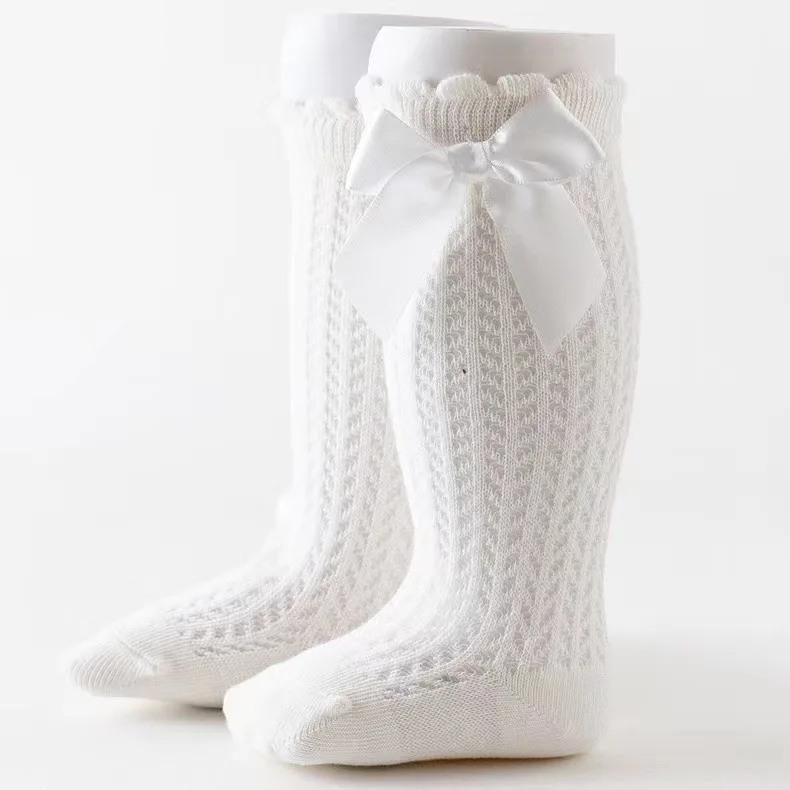 Chaussettes en Maille Respirante pour Bébé Fille de 0 à 3 Ans, avec Nministériels d Mignon, Décontractées et Solides, Nouvelle Collection Printemps Automne 2024