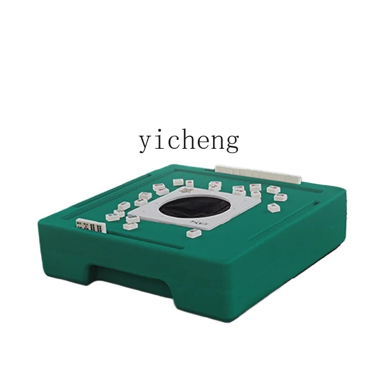 

TQH Mini Automatic Small Mahjong Machine Portable Unpowered Camping Outdoor Mahjong Table Folding