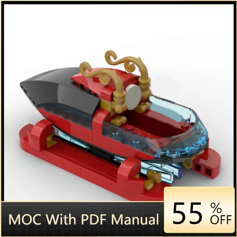 

97 шт. MOC Star Battle Series, модель рождественских саней, строительные блоки, кирпич, сделай сам, креативная сборка, развивающие игрушки, подарки на день рождения