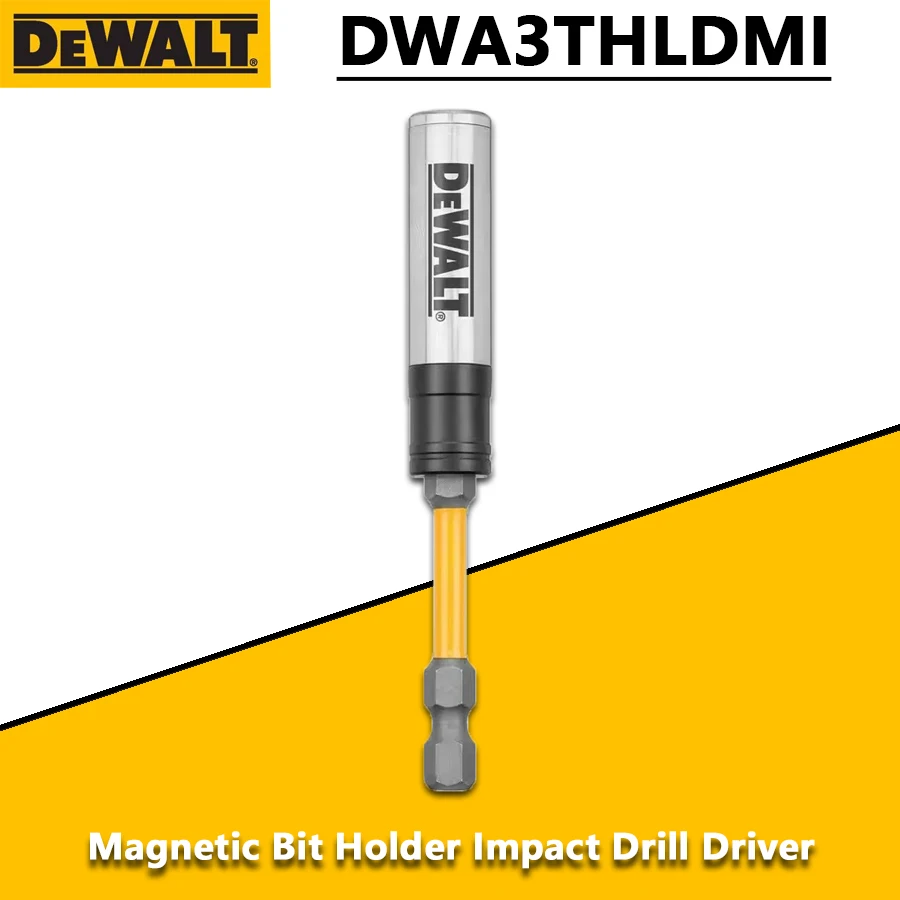 

DEWALT DWA3THLDMI 3-in 5/8" Magnetic Bit Holder Torsion Impact Drill Driver Wear Resistance Screwdriver Head Impact Power Bits