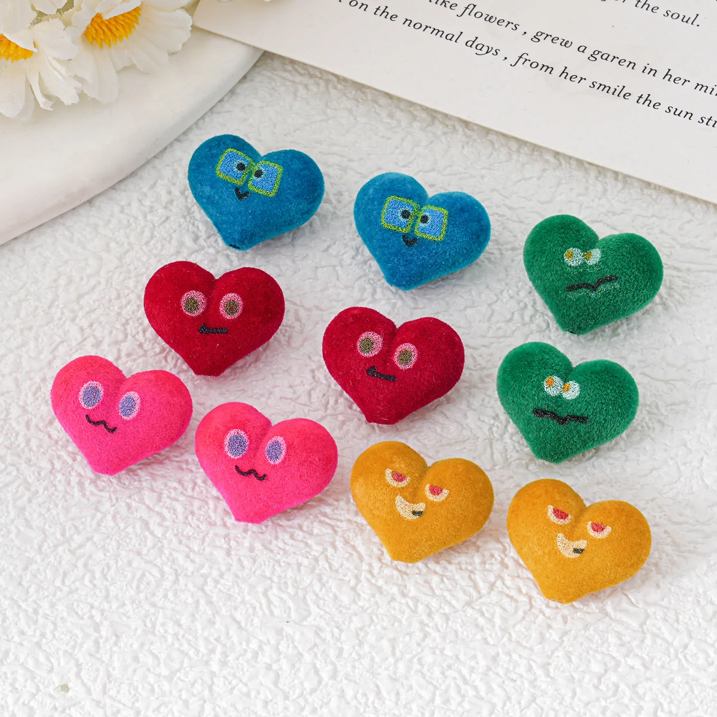 20 قطعة/الوحدة 16 مللي متر القلب توافدوا الاكريليك الخرز لصنع المجوهرات فاصل فضفاض الحفرة الكبيرة الخرز سوار ذاتي الصنع إكسسوارات عقد #1