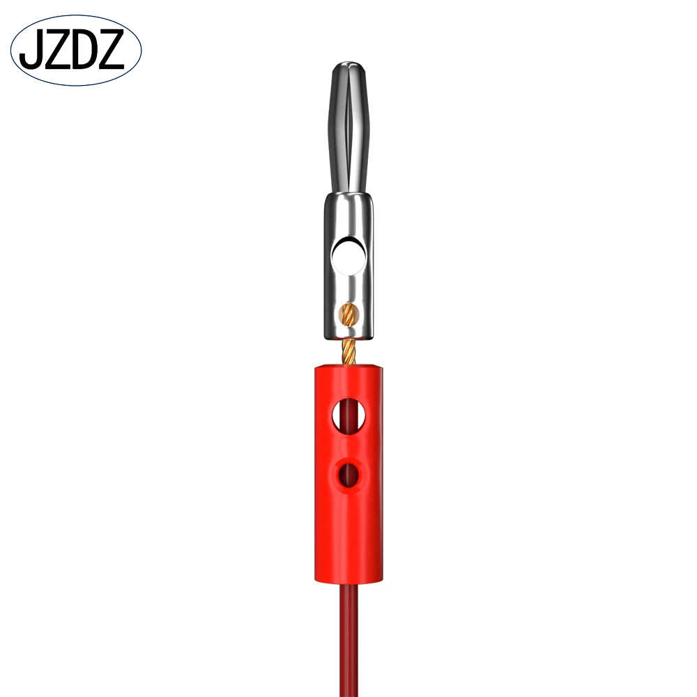 JZDZ 10pcs 4mm Banana Plug Pin Audio Speaker Electrical Screw Connector Wire Connector DIY Parts 10016