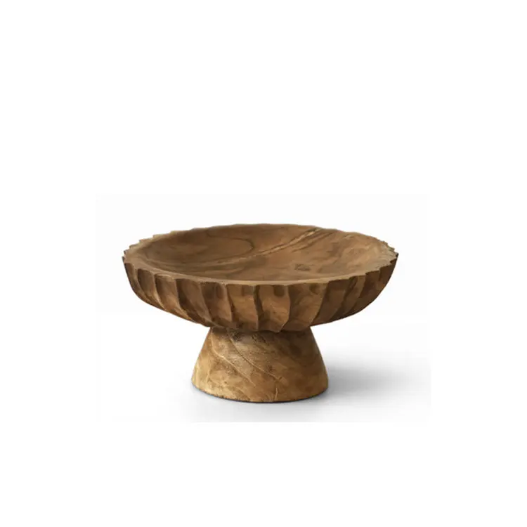 DSA  wind high-footed fruit plate ornament model room living room coffee table home high-end retro storage desktop decoration