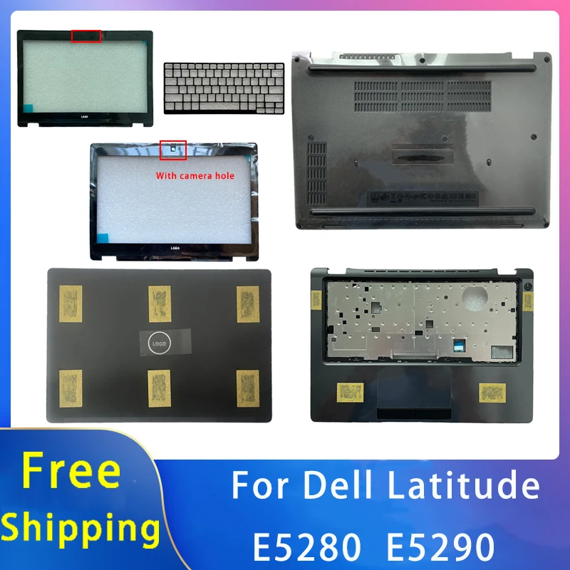 

New For Dell Latitude 5280 5290 E5280 E5290;Replacemen Laptop Accessories Lcd Back Cover/Palmrest/Bottom With LOGO 0TKTKY 0ND6GJ