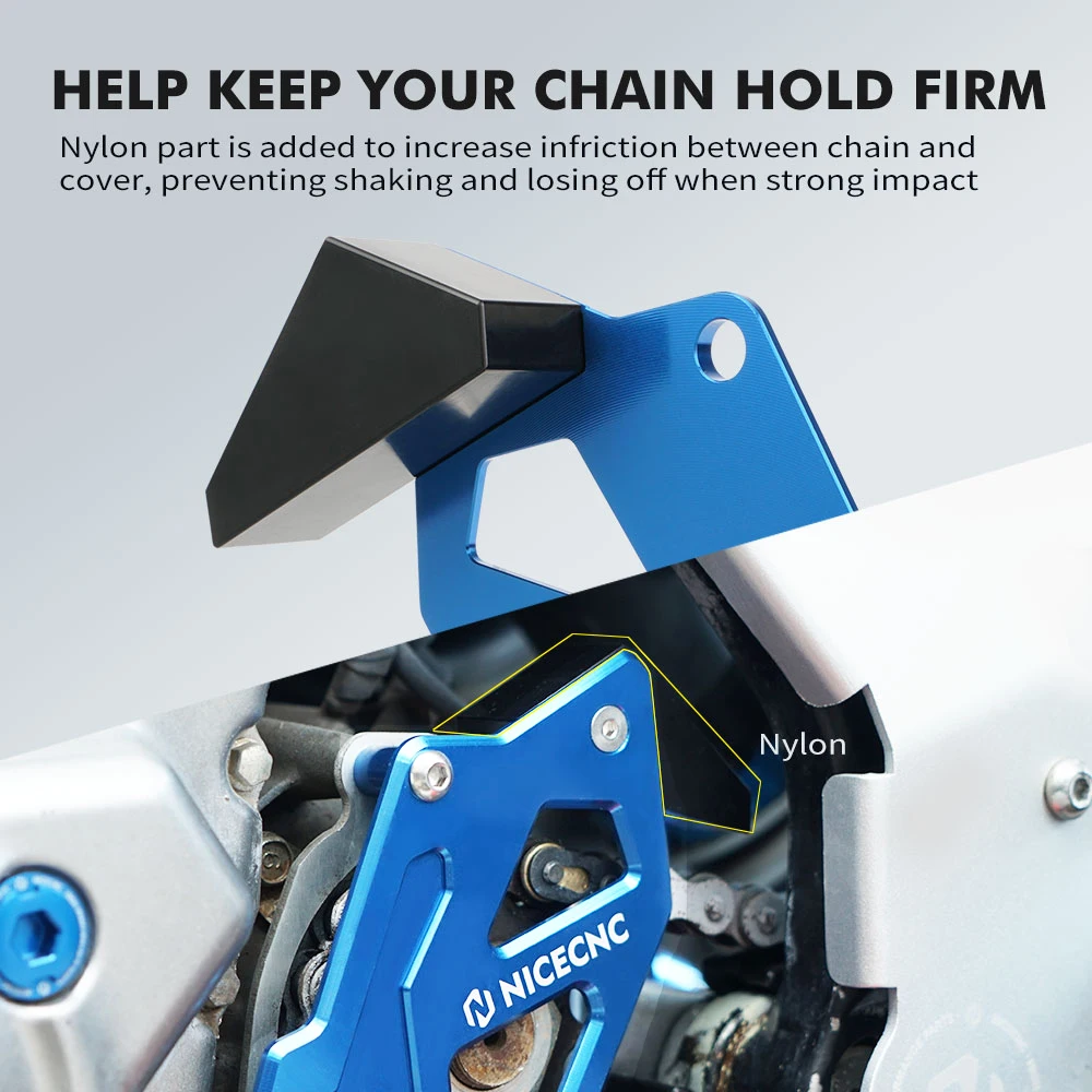 Pelindung Rantai Sprocket Case Saver Untuk ATV Yamaha Raptor 700 2006-2011 2013-2024 700R 2016-2024 Aluminium