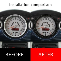 Speedometer Trim Ring Cover Decoration Sticker For Mini Cooper R50 R52 R53 2001 2002 2003 2004 2005 2006 Styling Car Accessories