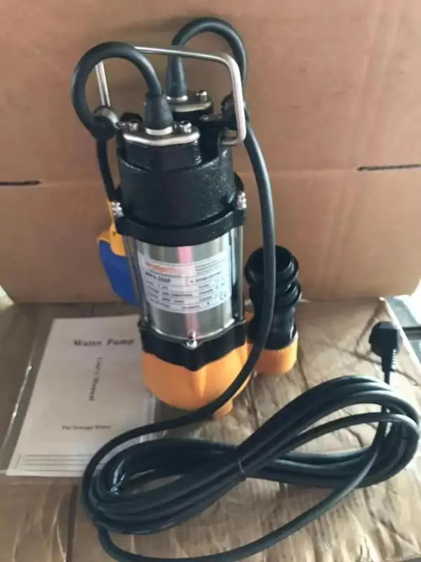 WATERPRO 250w Small home use dirty water submersible pool river drainage electric centrifugal  pump