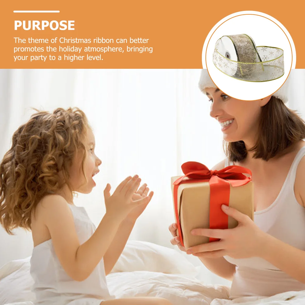 

1pcs 1 Roll Christmas Gift Wrapping Glitter Snowflake Design Winter Craft For Holiday Decorations Xmas Christmas Decorative Gift