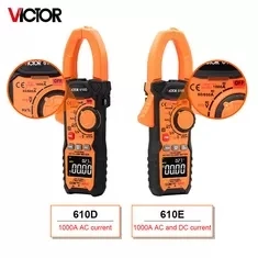 VICTOR 610E مقياس المشبك الرقمي VFD الحالي/الجهد 750 فولت اختبار زيادة inrush الحالي اختبار التلقائي الذكية المتعدد متعدد متر