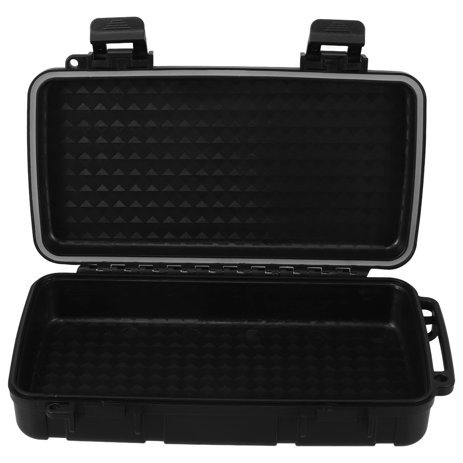 صندوق عازل مقاوم للماء منظم أدوات محمول من البلاستيك المتين مع قفل آمن داخلي مبطن لأدوات الأجهزة الخارجية