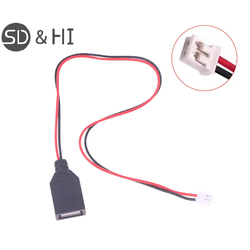 

0,3 м 5 В USB-кабель питания 2-контактный USB 2.0 A Женский 4-контактный разъем для зарядного устройства Удлинитель шнура для зарядки DIY