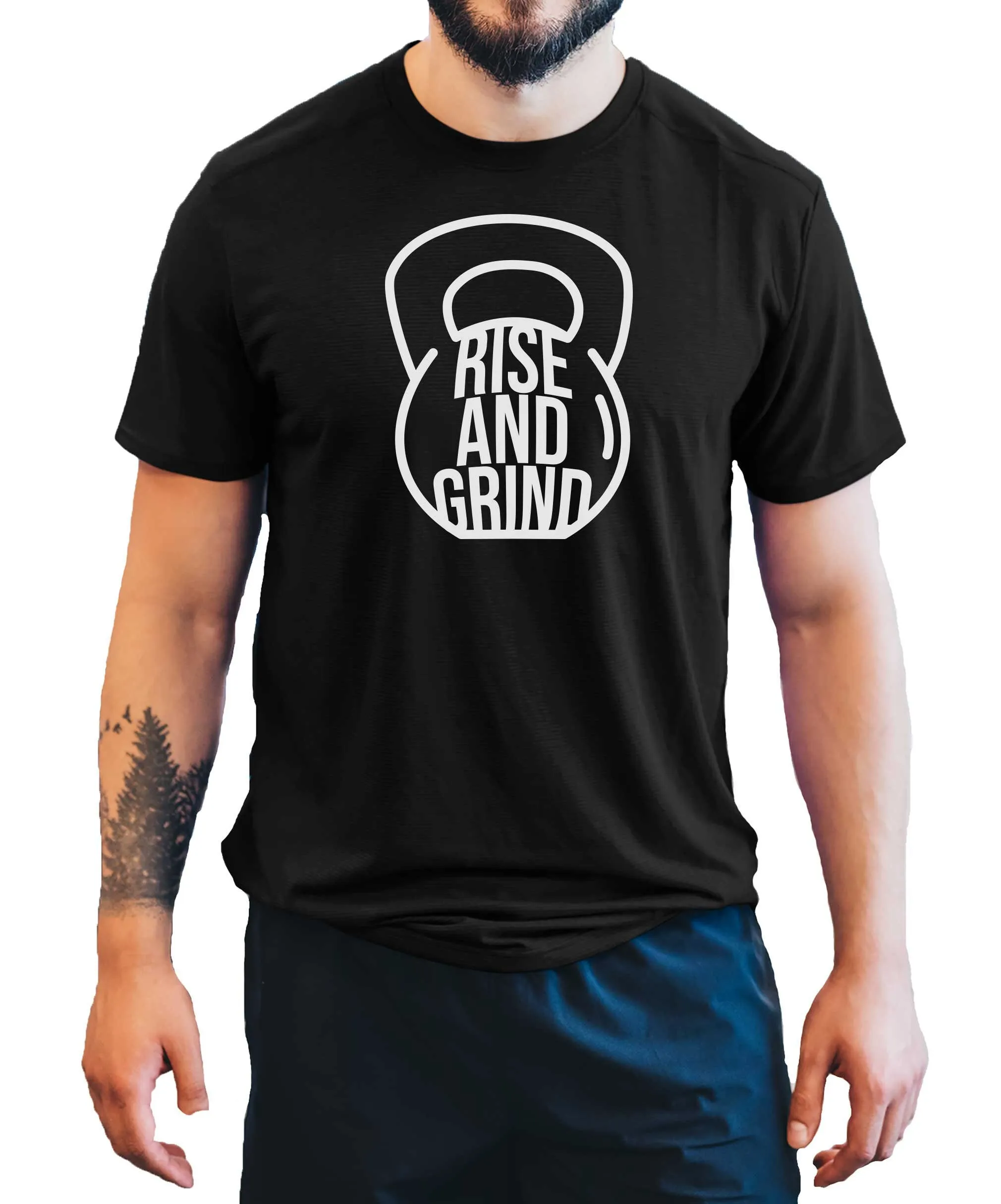 

Мужская футболка Rise Grind, топ для спортзала, активная одежда для тренировок, бодибилдинга